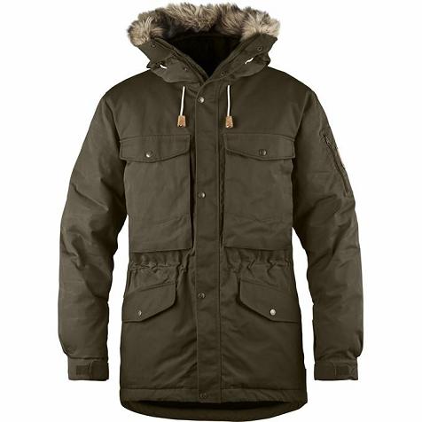 Fjallraven Singi Down Jacket Dark Olive Singapore For Men (SG-704413)